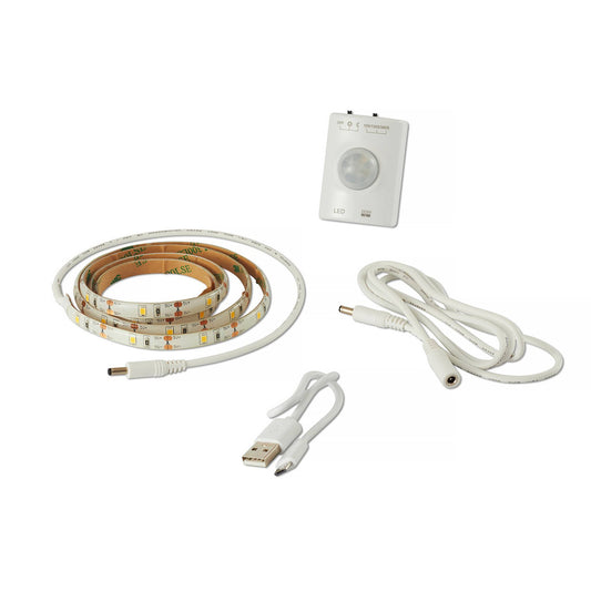 LED Bett-Licht Schrankbeleuchtung 2,4W Bewegungsmelder Streifen Lichtleiste