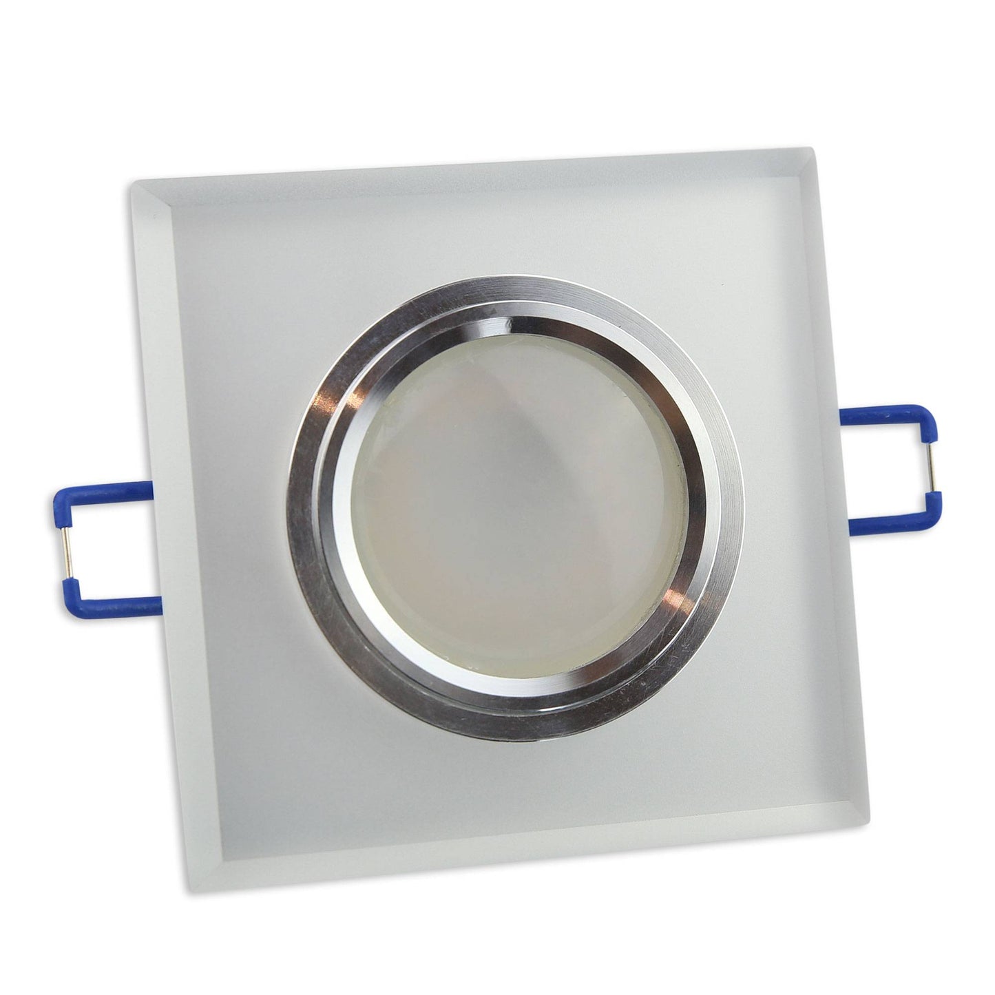 Einbaurahmen GU10 Glas rund eckig 60-70mm Gehäuse Einbaustrahler Spot LED