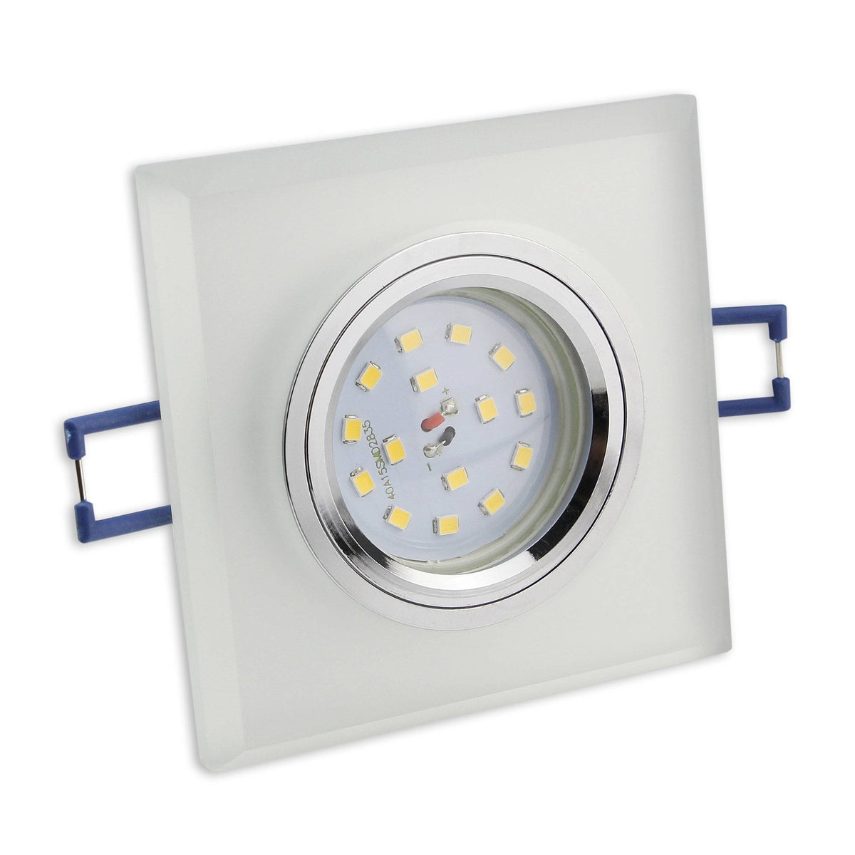 Einbaurahmen GU10 Glas rund eckig 60-70mm Gehäuse Einbaustrahler Spot LED