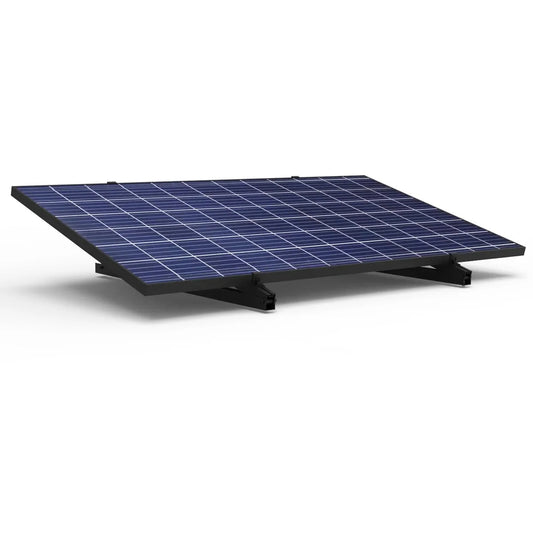Flachdachhalterung Aluminium-Montagesystem für Solarpanels 30–35 mm – Neigbar 15–30° – Balkonkraftwerk Halterung inkl. Zubehör