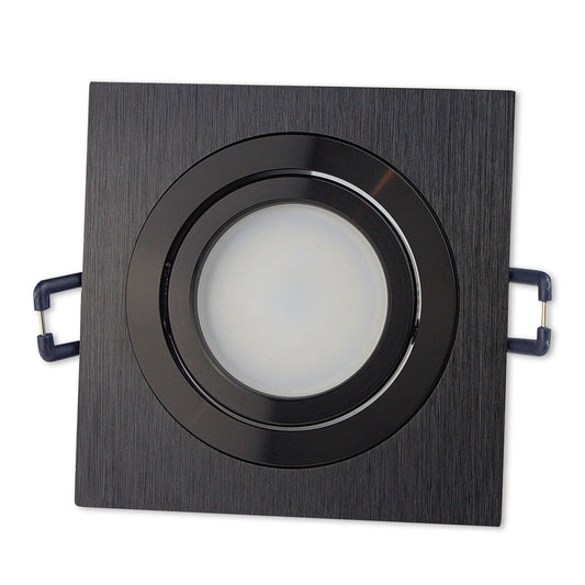 LED Einbaustrahler eckig schwenkbar 12V MR16 5W 7W Einbau-Spot Strahler 75-85mm