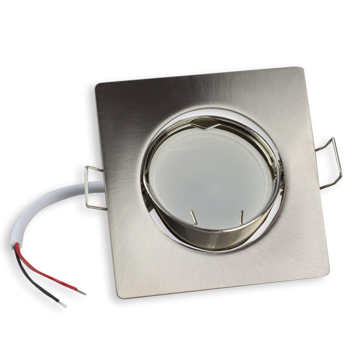 LED Einbaustrahler GU10 230 Volt 1-9 Watt rund eckig Einbauspot 75mm Lochmaß