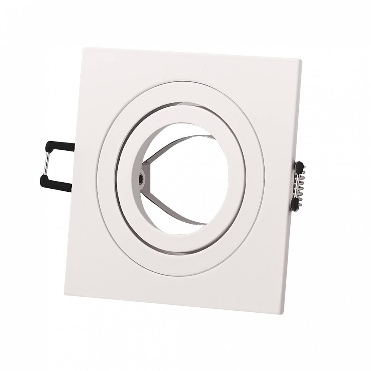 LED Einbaustrahler 5-7W weiß eckig MR16 12V 80mm Bohrloch schwenkbar