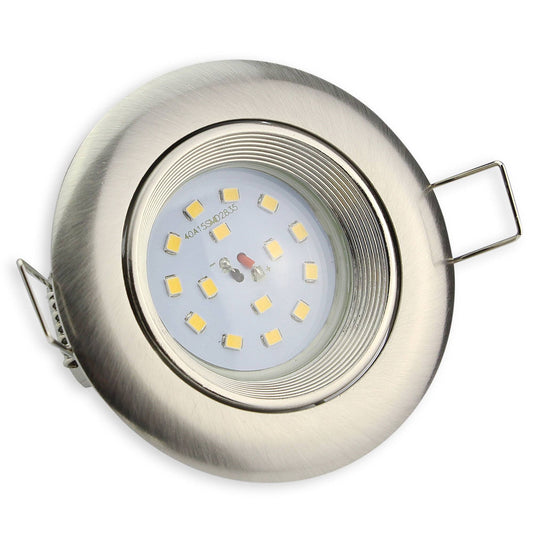 LED Einbaustrahler schwenkbar rund 230 Volt Spot Lampe 75mm Wandleuchte