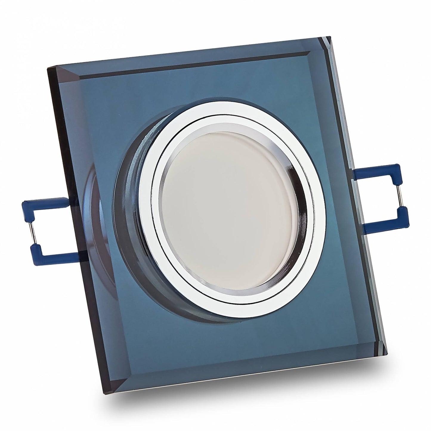 Einbaurahmen GU10 MR16 Glas Rahmen Einbaustrahler 75mm Einbau-Spot LED Halogen