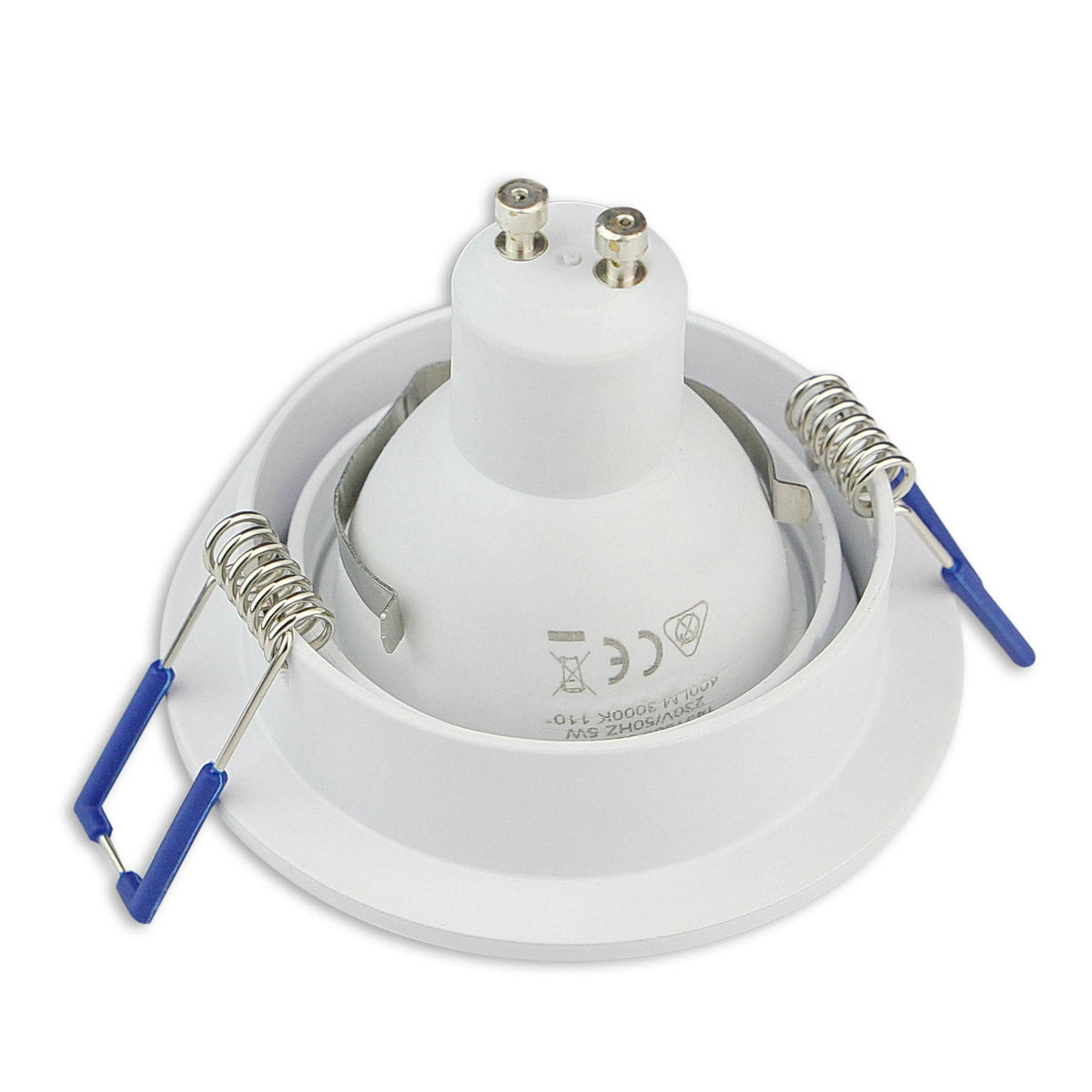 LED Einbaustrahler weiß 230V GU10 1-9W Einbau-Spot Lampe 75mm Panel