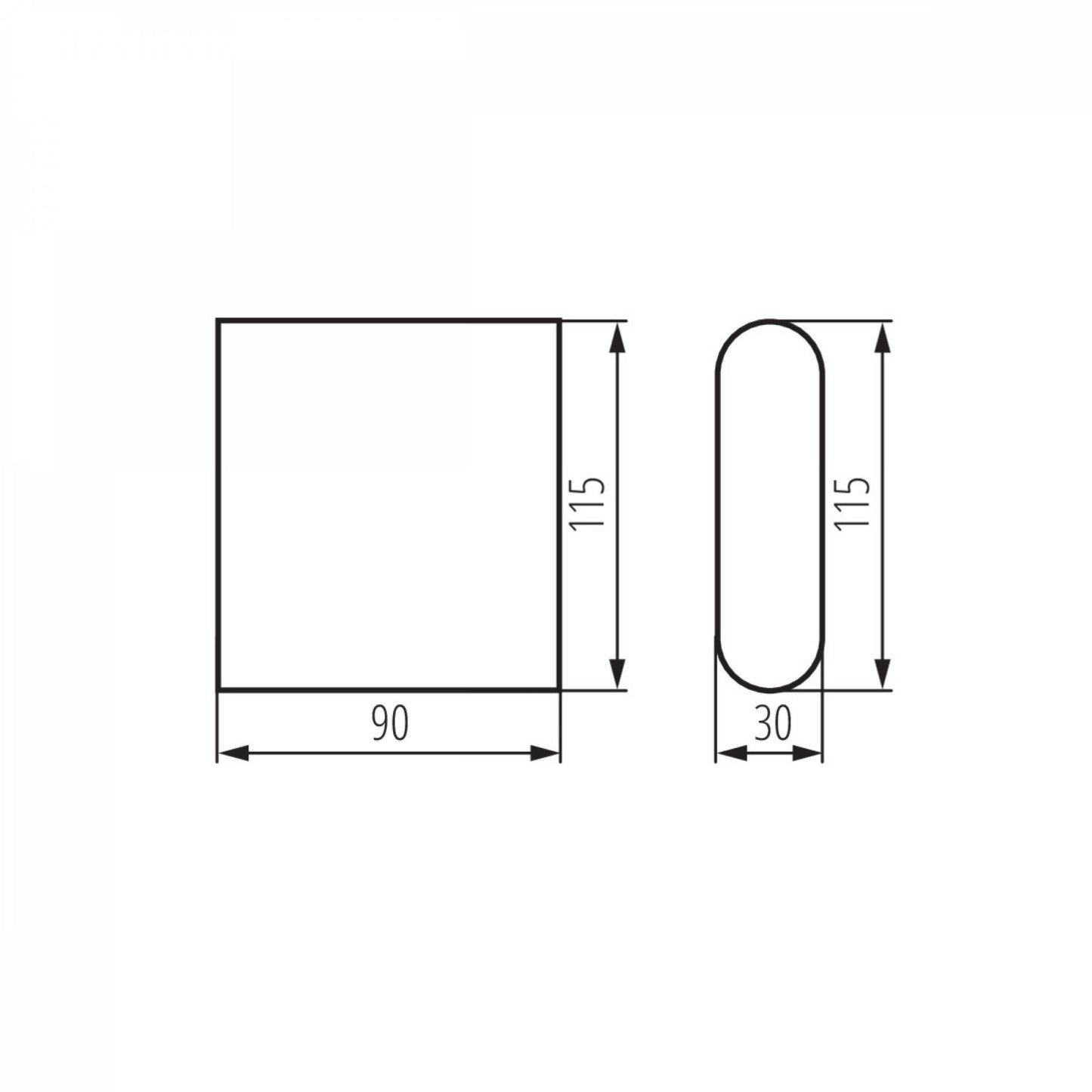 LED Wandleuchte Außen-Strahler 8W IP54 Wandstrahler Wand-Spot up down