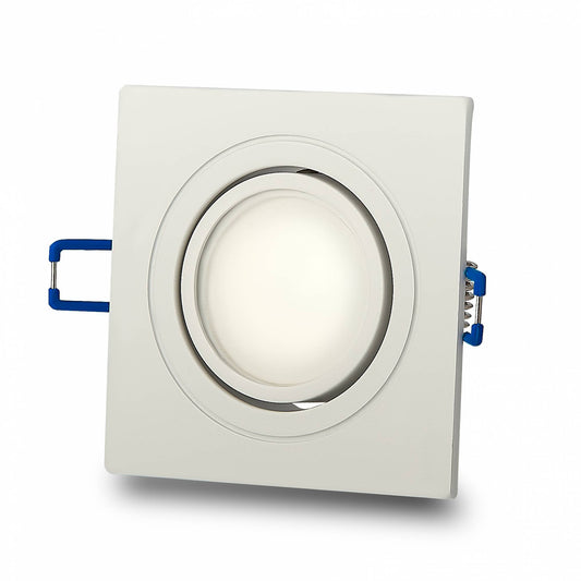 LED Einbaustrahler GU10 flach eckig weiß 1-9W Leuchte Deckenleuchte schwenkbar