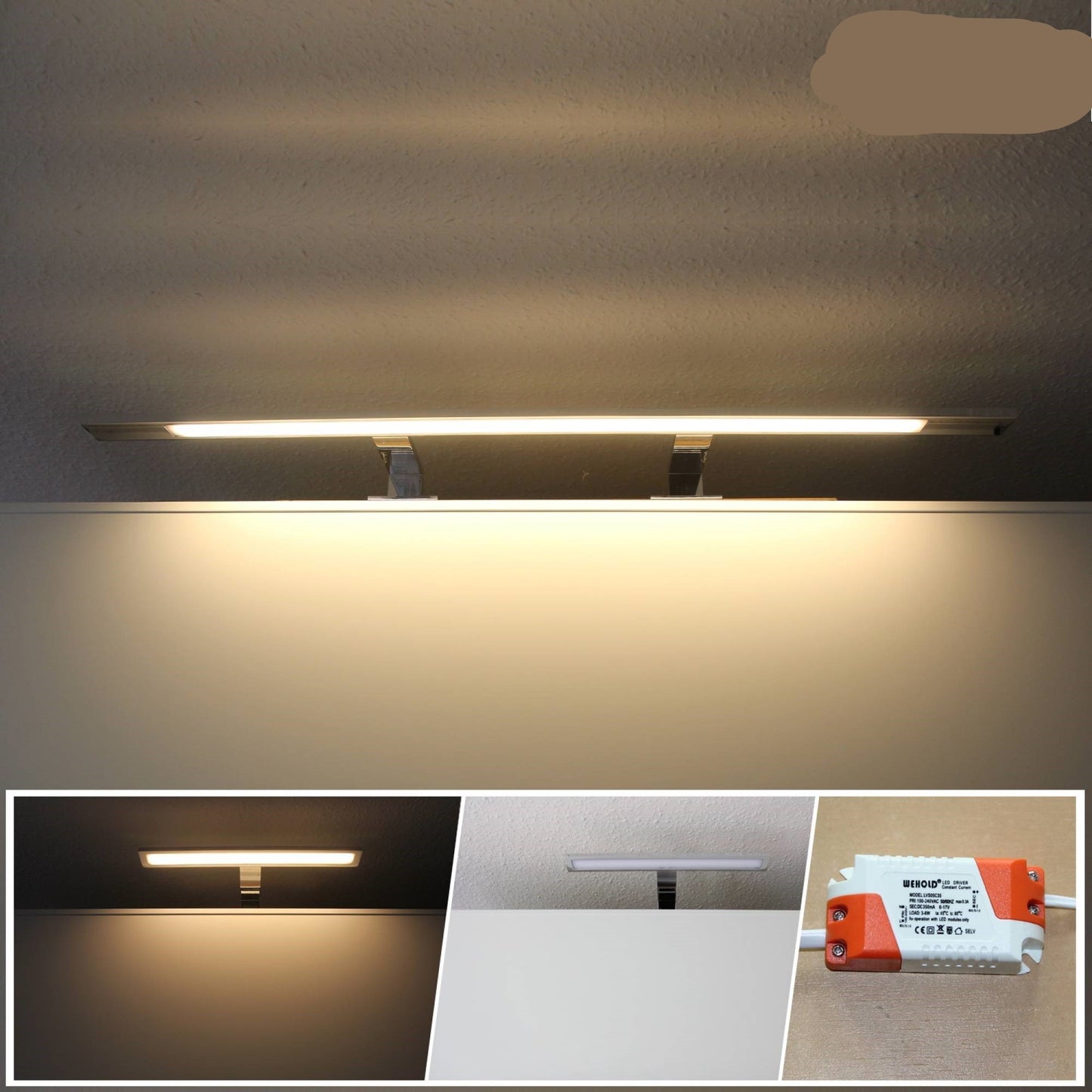 LED Spiegelbeleuchtung Badlampe IP 44 Spiegellampe Wandleuchte Bad