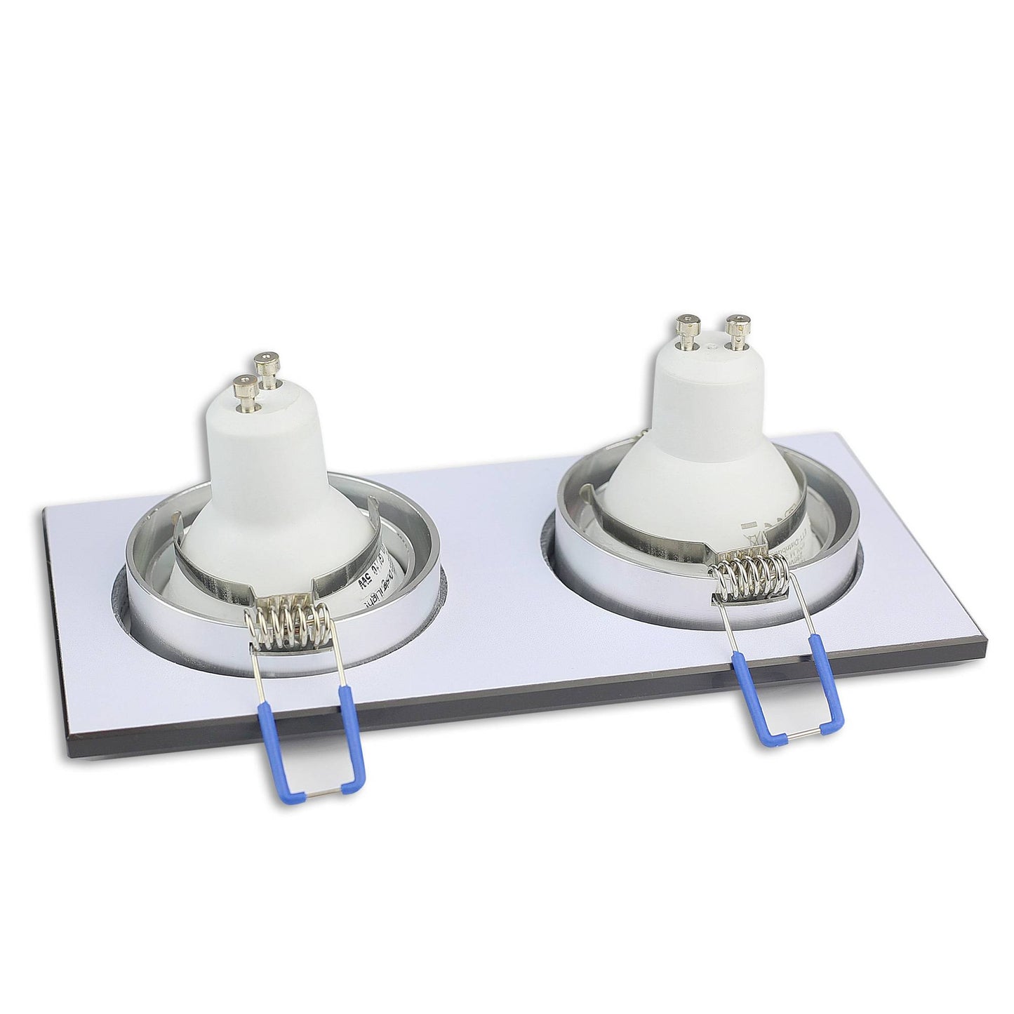 LED Einbaustrahler 2-fach 1-9 Watt Glas Gu10 Einbauspot Lampe Deckenleuchte