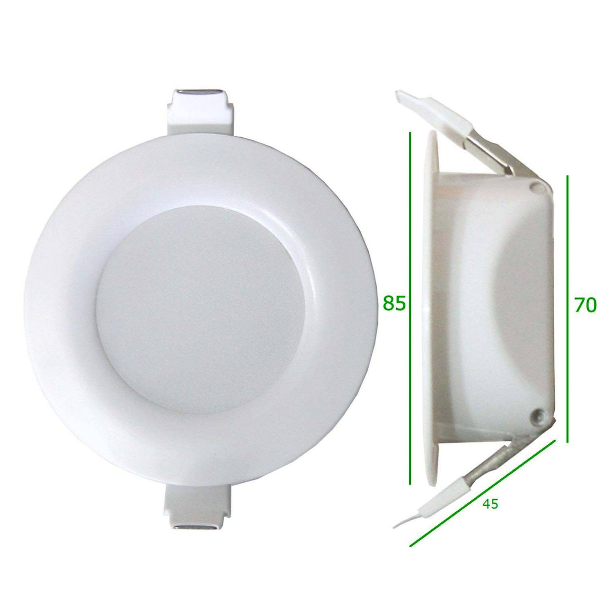 LED Einbaustrahler 30mm Bohrlochtiefe 6 Watt IP44 Spot Licht Wandleuchte