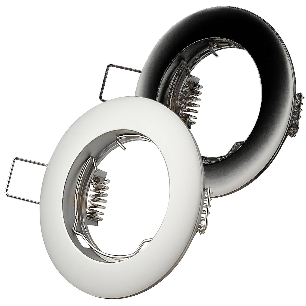 Einbaurahmen rund GU10 GU5,3 Ø65mm Bohrloch Gehäuse Einbaustrahler Spot