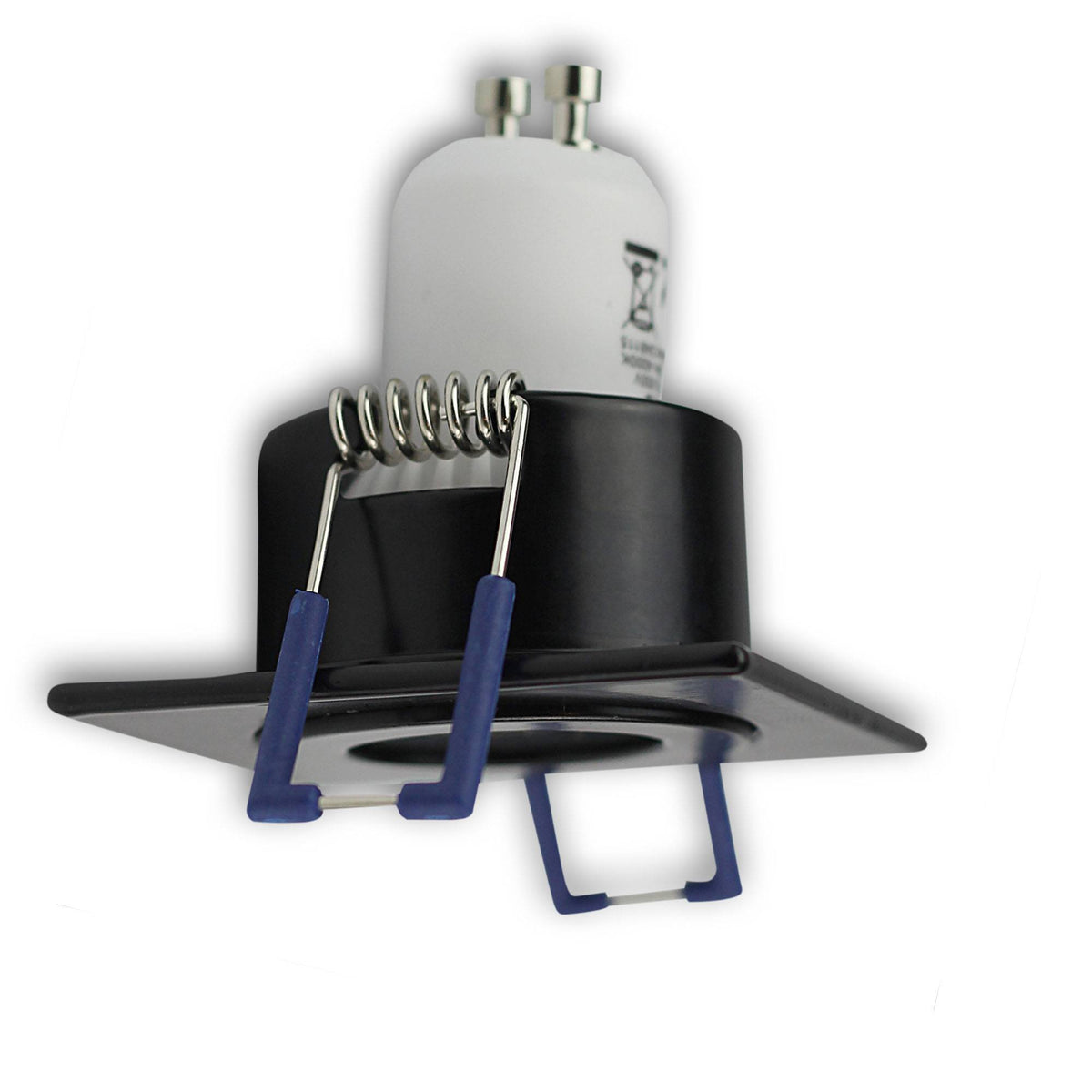 Einbaurahmen GU11 MR11 IP44 eckig flach Badezimmer Rahmen 40mm Einbauleuchte
