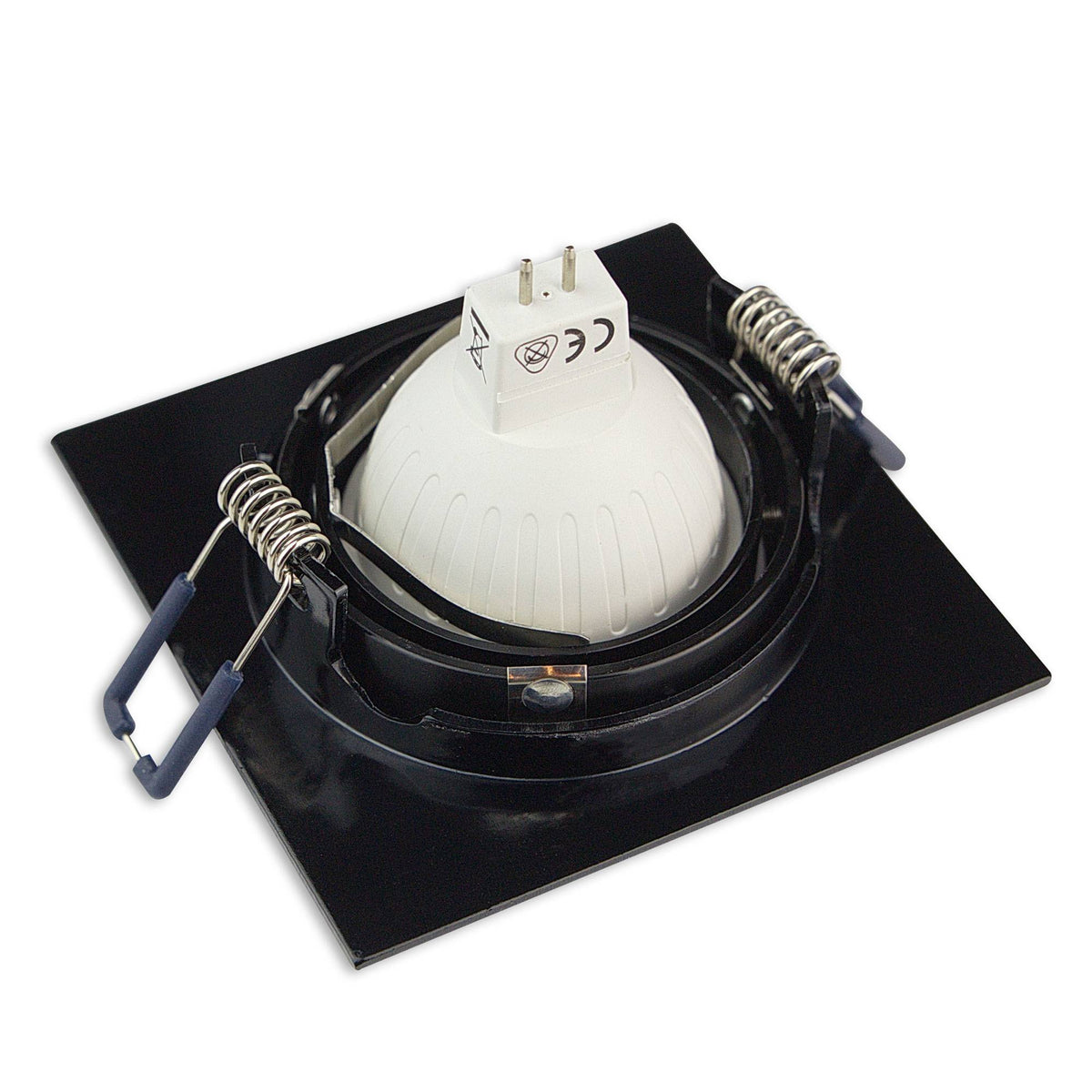 LED Einbaustrahler eckig schwenkbar 12V MR16 5W 7W Einbau-Spot Strahler 75-85mm