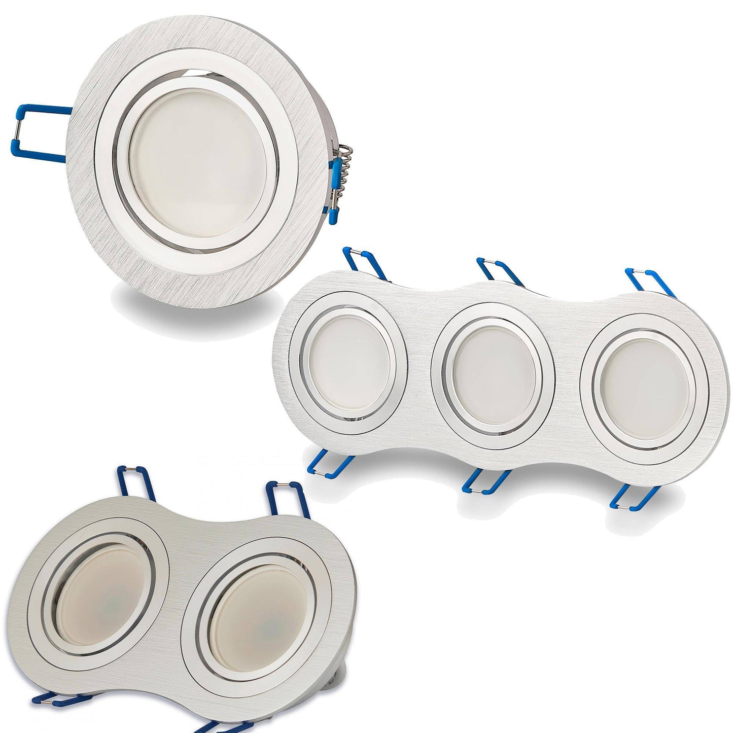 LED Einbaustrahler flach rund 5-7W MR16 Einbauspot Deckenstrahler schwenkbar