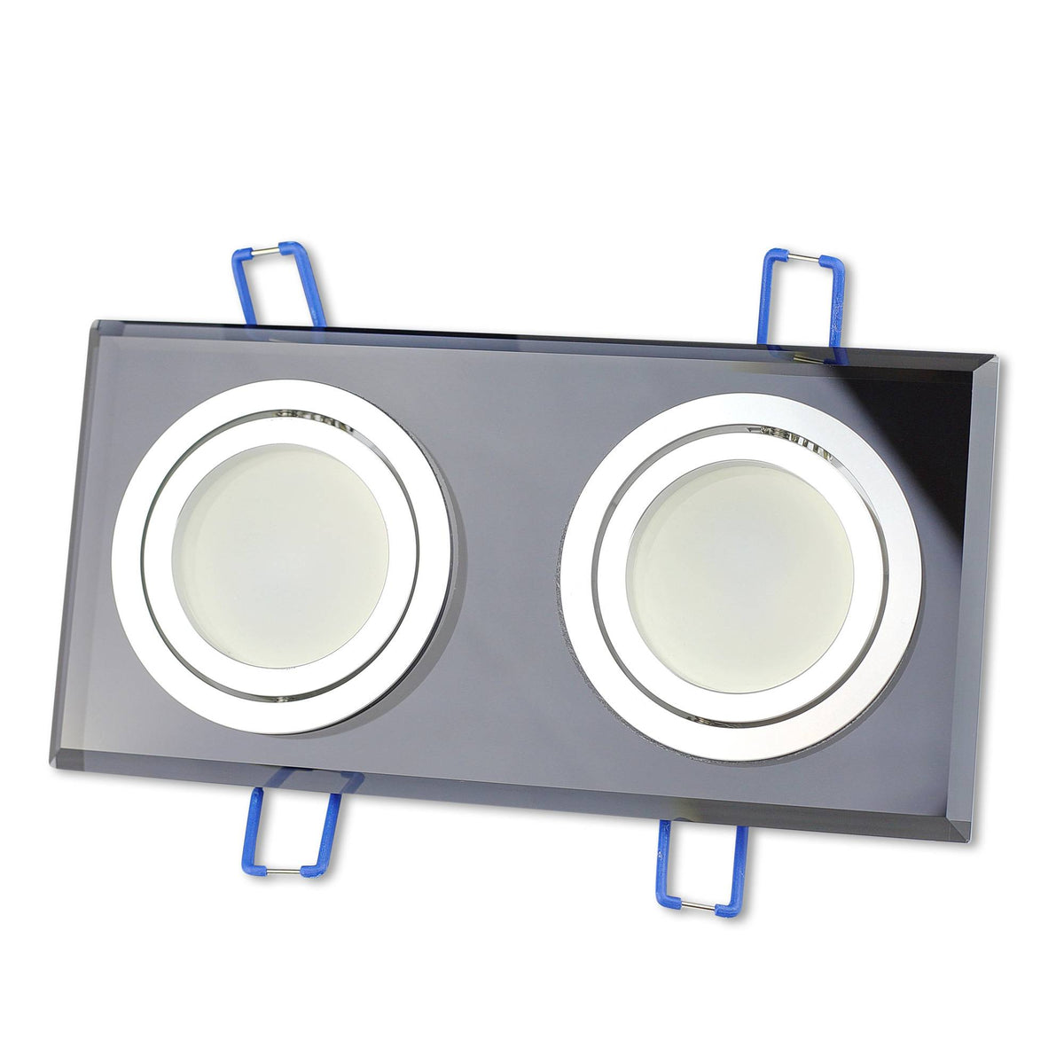 LED Einbaustrahler 3W 5W 6,5W Glas dimmbar schwenkbar 230V 2-fach Einbauspot