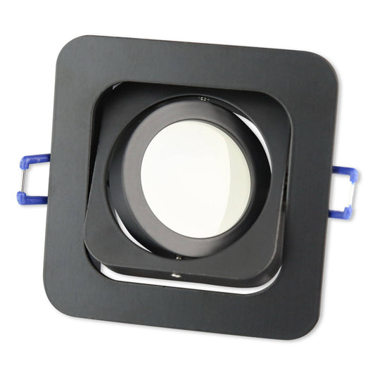 LED Einbaustrahler eckig dimmbar schwenkbar und neigbar 3-6,5 Watt 230V 80x80 mm Bohrloch