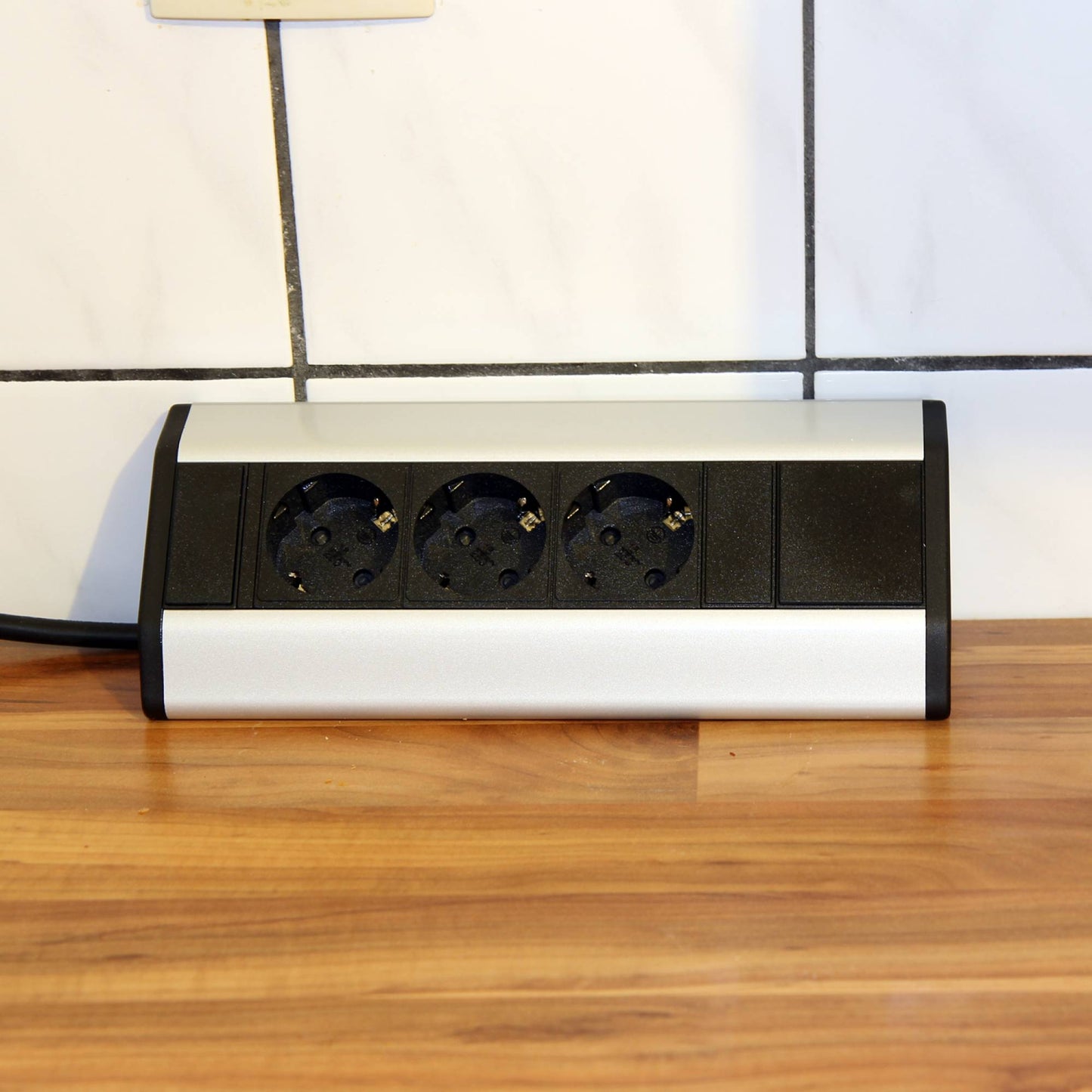 Steckdose versenkbar Küche Büro Tischsteckdose 3-fach Mehrfachsteckdose