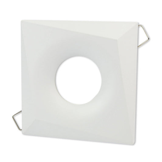 Design Einbaurahmen GU10 MR16 rund eckig weiß chrom Gehäuse Einbauleuchte Ø70mm