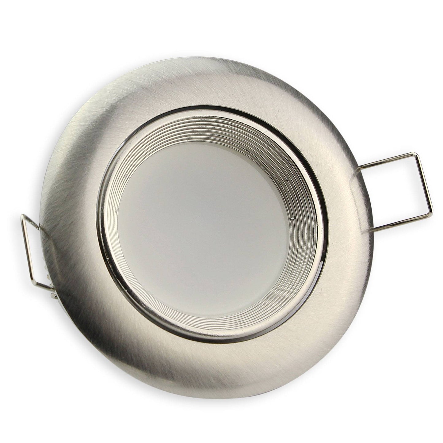 LED Einbaustrahler dimmbar flach rund 3W 5W 6,5W Aluminium 230 Volt Einbauspot
