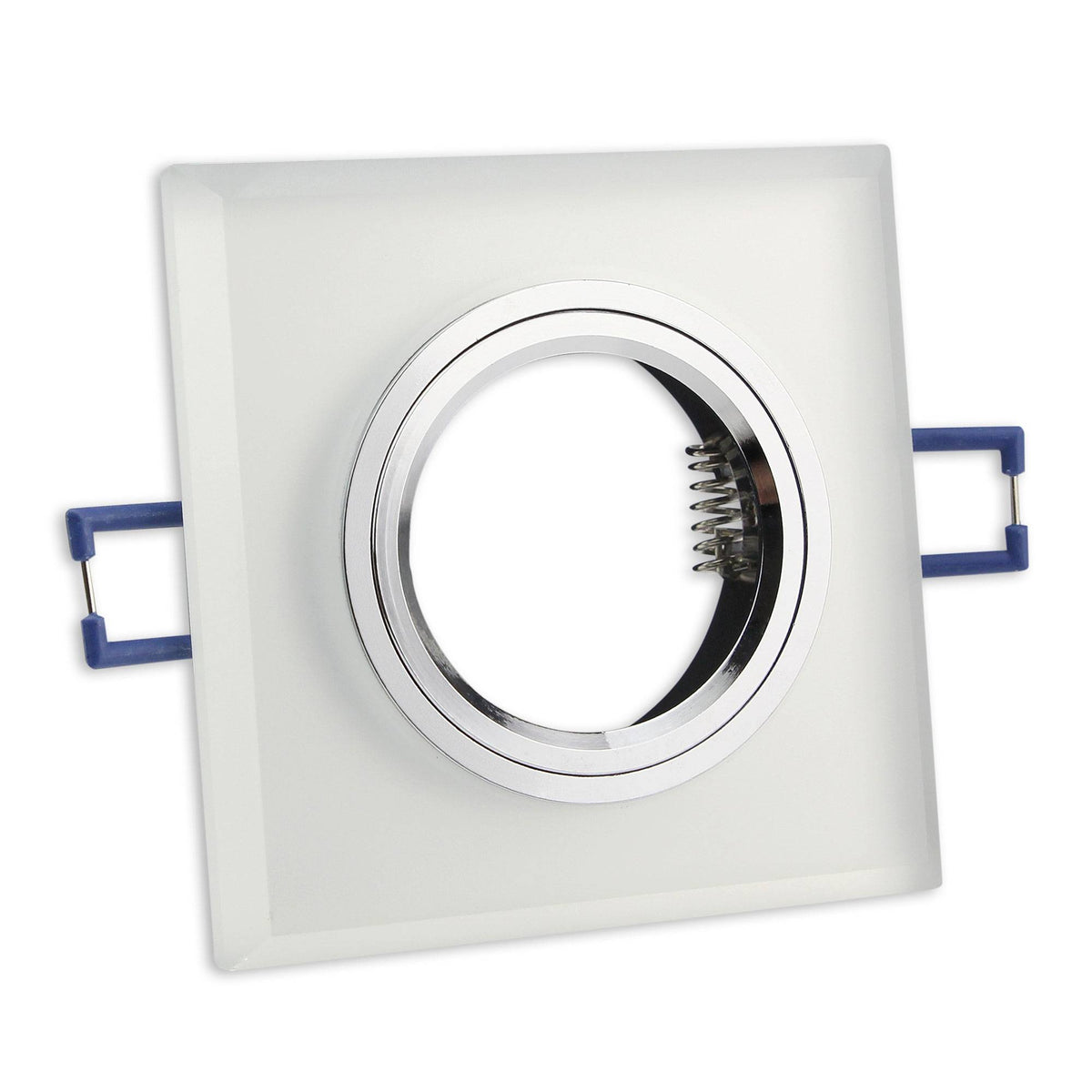 Einbaurahmen GU10 Glas rund eckig 60-70mm Gehäuse Einbaustrahler Spot LED