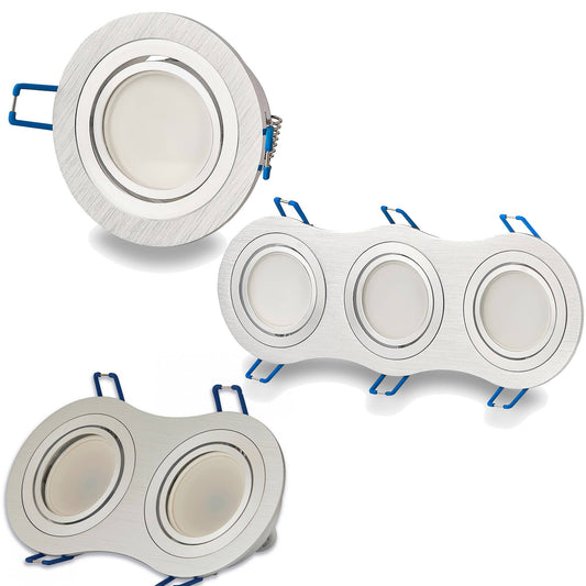 LED Einbaustrahler MR16 flach rund schwenkbar 1-3 flammig Einbauleuchte