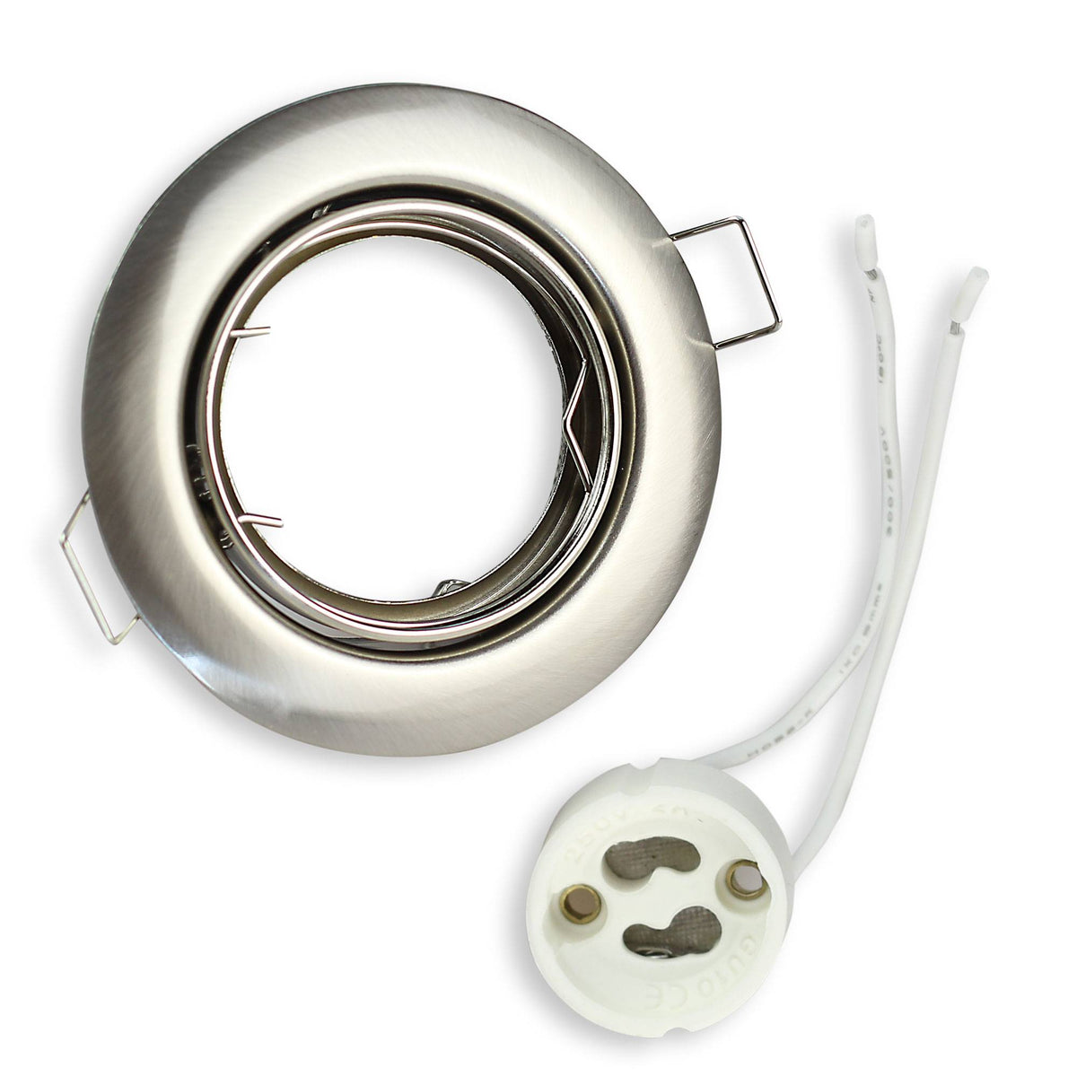 Einbaurahmen rund GU10 schwenkbar Rahmen 75mm Einbaustrahler Spot LED Halogen