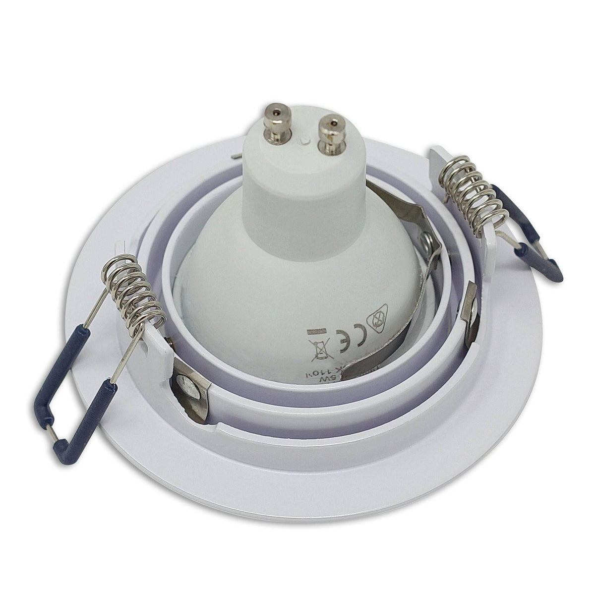 Einbaurahmen GU10 MR16 rund Gehäuse Einbauleuchte Ø75-85mm Bohrloch Spot LED