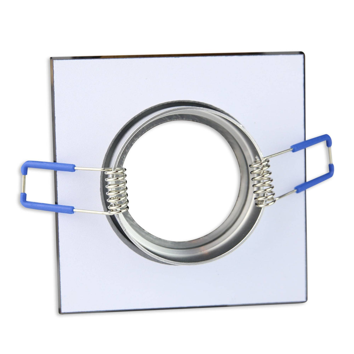 Einbaurahmen rund eckig GU10 Ø65mm Bohrloch Glas Gehäuse Einbaustrahler Einbauspot