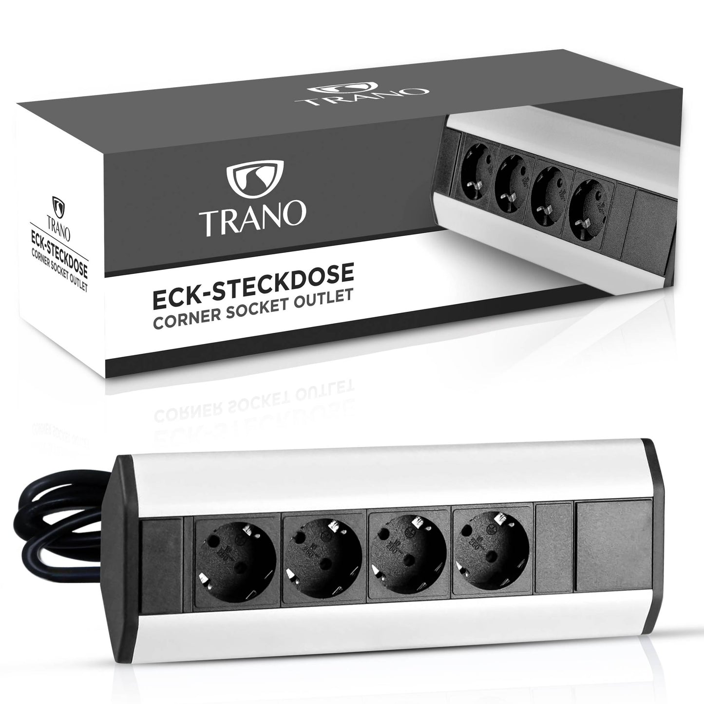 Steckdose versenkbar Küche Büro Tischsteckdose 3-fach Mehrfachsteckdose