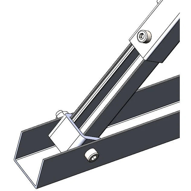 Flachdachhalterung Aluminium-Montagesystem für Solarpanels 30–35 mm – Neigbar 15–30° – Balkonkraftwerk Halterung inkl. Zubehör