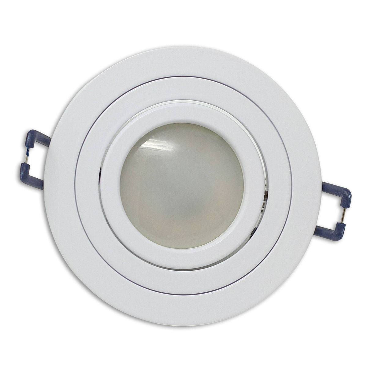 Einbaurahmen GU10 MR16 rund Gehäuse Einbauleuchte Ø75-85mm Bohrloch Spot LED