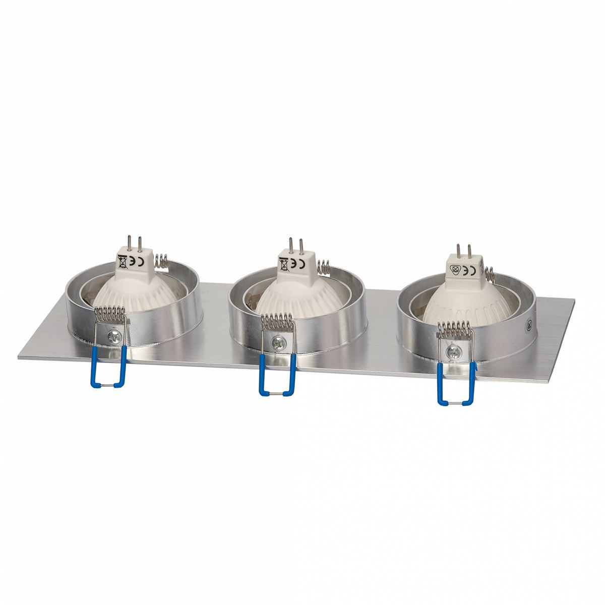 LED Einbaustrahler flach eckig 5-7W MR16 Einbau-Spot Deckenspot 12V 75mm