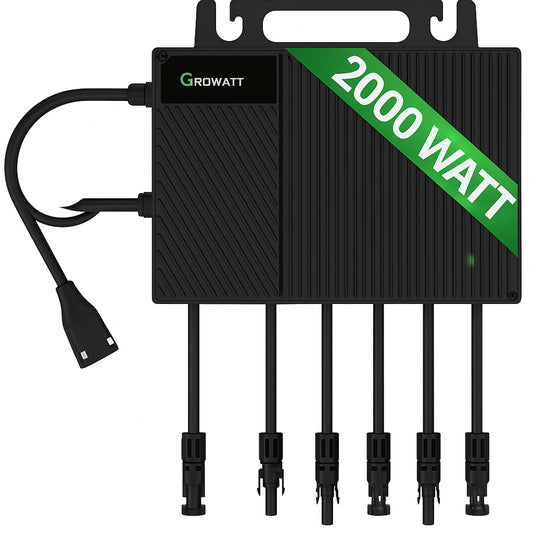 Growatt NEO 2000M-X2: 2000W Dual-MPPT Mikrowechselrichter mit WLAN/Bluetooth & 97,5% Effizienz