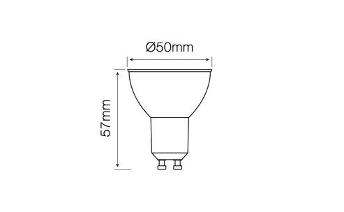 LED Leuchtmittel GU10 Warmweiß 1 Watt 80 Lumen, Energieeffizient, Glasgehäuse