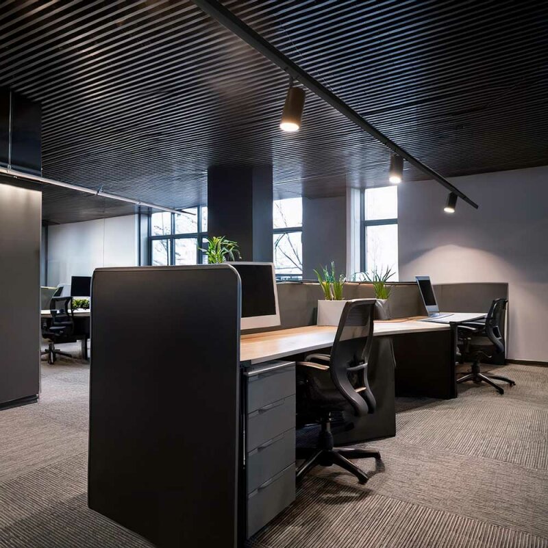 3-Phasen-Stromschiene 2m Schwarz – Robustes Aluminium für flexible Strahler-Installationen