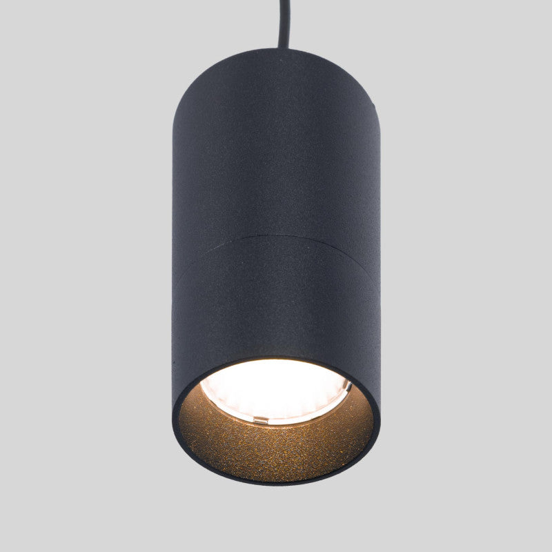 Trano 48V LED Pendelleuchte 5W dimmbar – Magnet Schienensystem, DALI‑2, CCT 2700–6000K, CRI>90, 36° Spot, Aluminium Schwarz