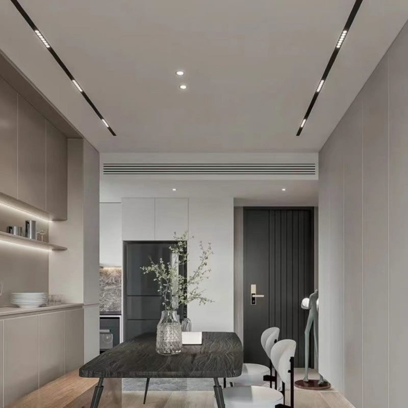 Trano 48V Magnet Schienensystem LED CCT Leuchte 12W/20W DALI‑2 dimmbar UGR18 – 2700‑6000K, 24° Spot, Aluminium, CE/ROHS