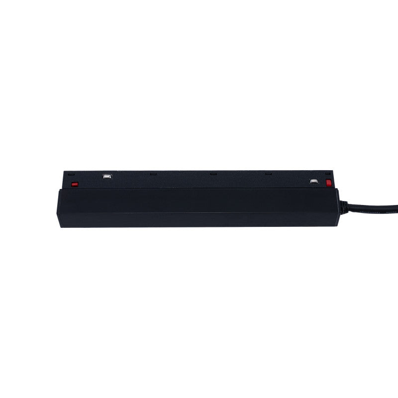 Trano 48V Netzteil für magnetisches 20‑mm Schienensystem – 100W / 200W, Aluminium, IP42, Schwarz, integrierbar, CE & RoHS zertifiziert