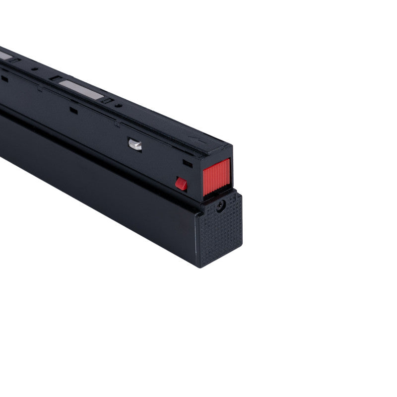 Trano 48V Netzteil für magnetisches 20‑mm Schienensystem – 100W / 200W, Aluminium, IP42, Schwarz, integrierbar, CE & RoHS zertifiziert