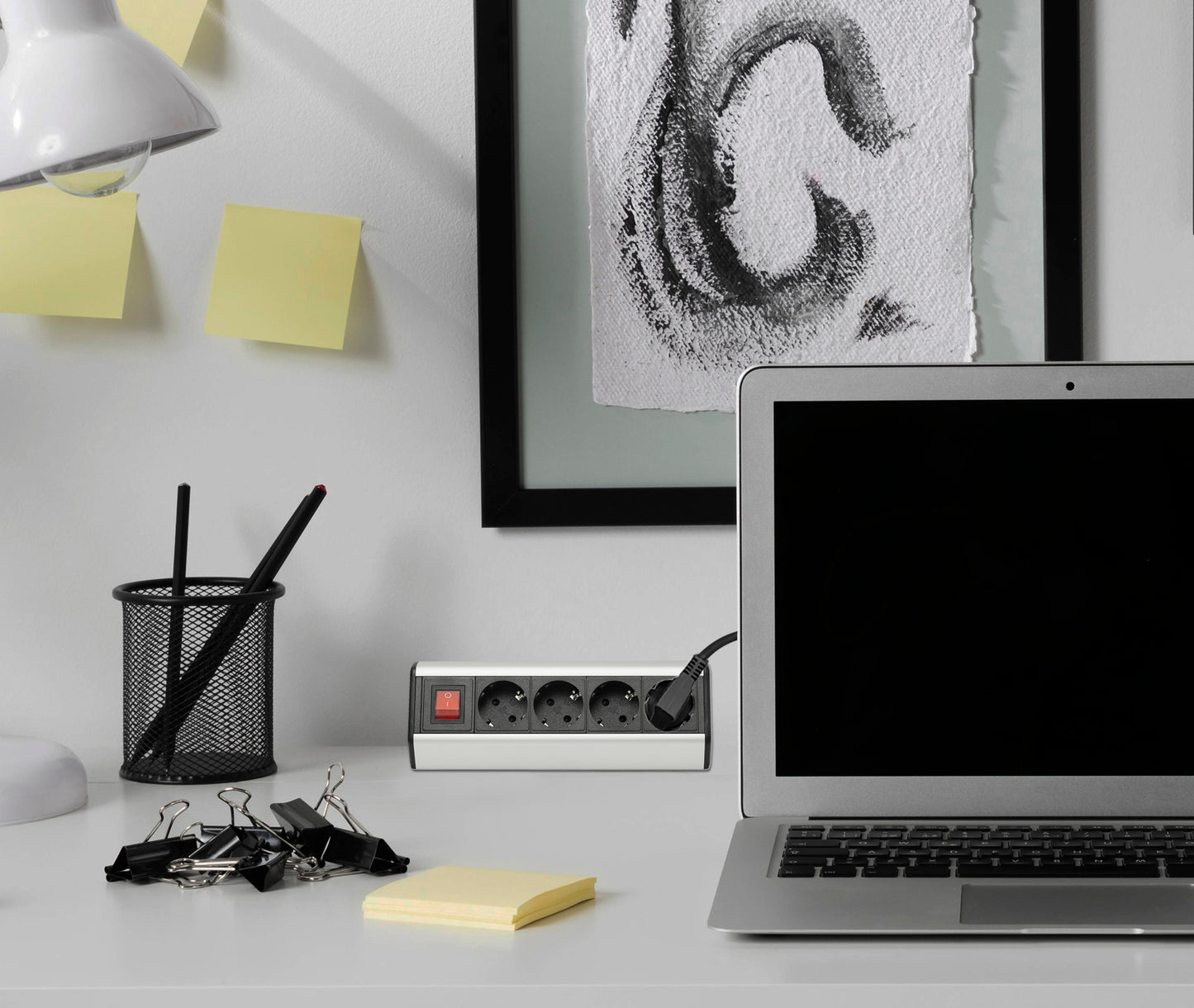 Mehrfach-Steckdose schaltbar 4-fach Steckdosenleiste Möbel Küche Büro Adapter