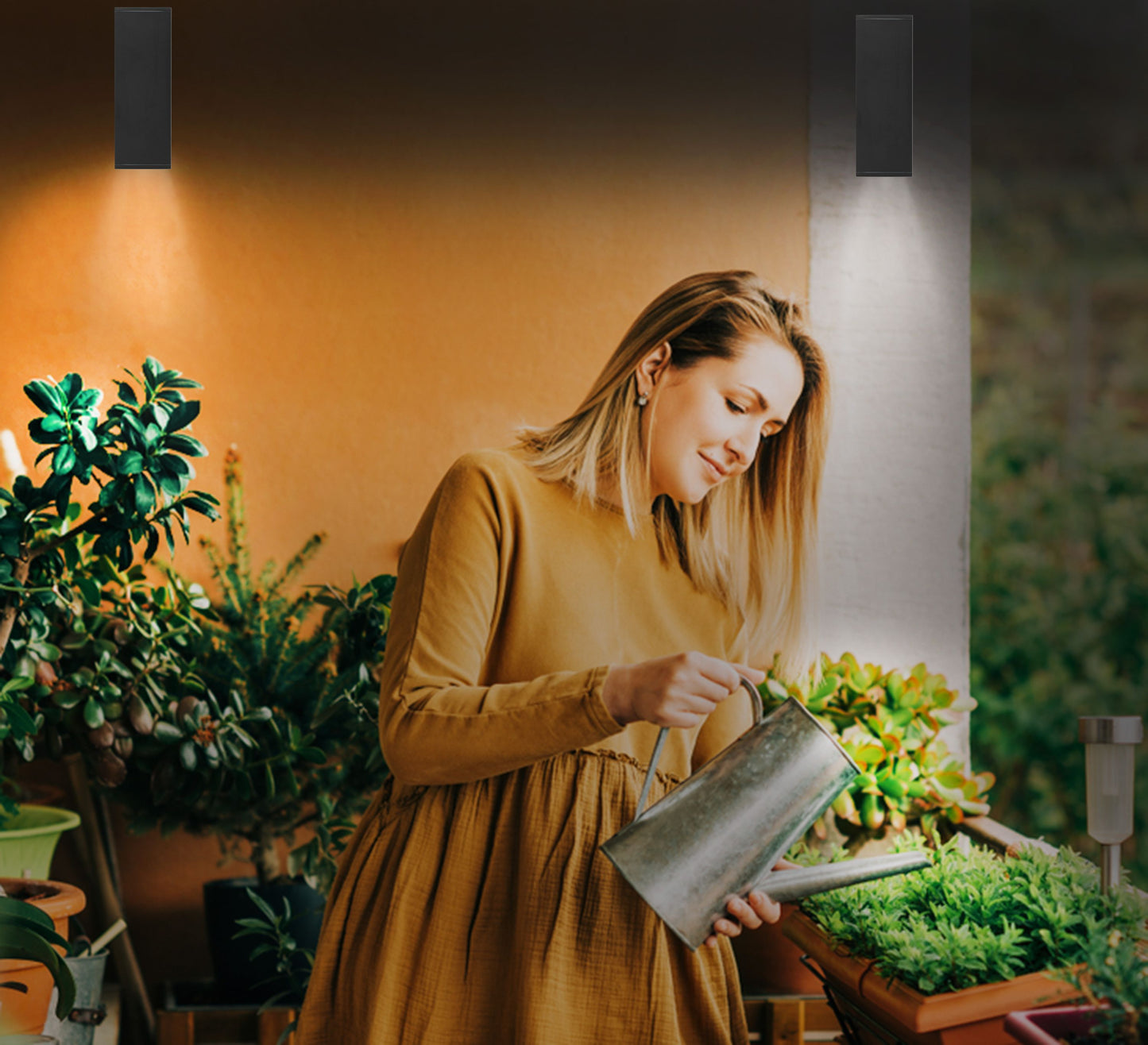 Wandleuchte Außen-Leuchte 26cm Außenlampe IP44 GU10 Anthrazit Wandlampe