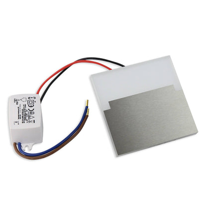 LED Treppenbeleuchtung eckig 230 Volt Treppen-Licht Stufen-Leuchte Wandlampe