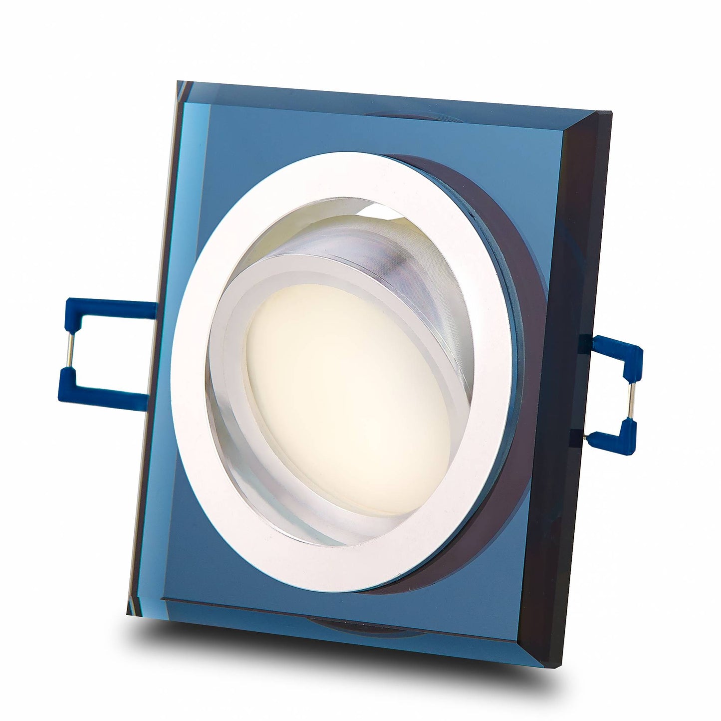 LED Einbaustrahler Glas 3-6,5W dimmbar Deckenleuchte Einbauleuchte 75-80mm flach