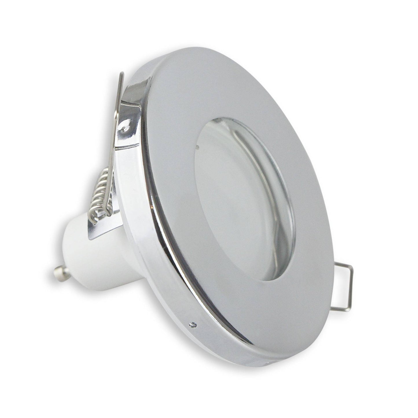 Einbaurahmen GU10 MR16 IP44 Bad Badezimmer flach rund 55mm Rahmen Einbaustrahler