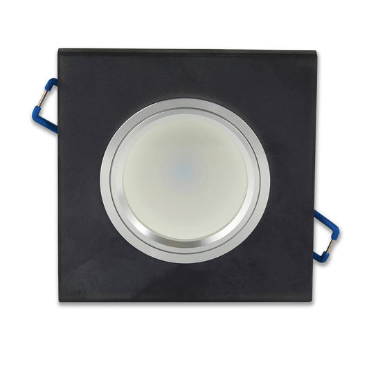 LED Einbaustrahler 1-9W GU10 flach eckig Einbauspot 75mm Deckenspot Strahler