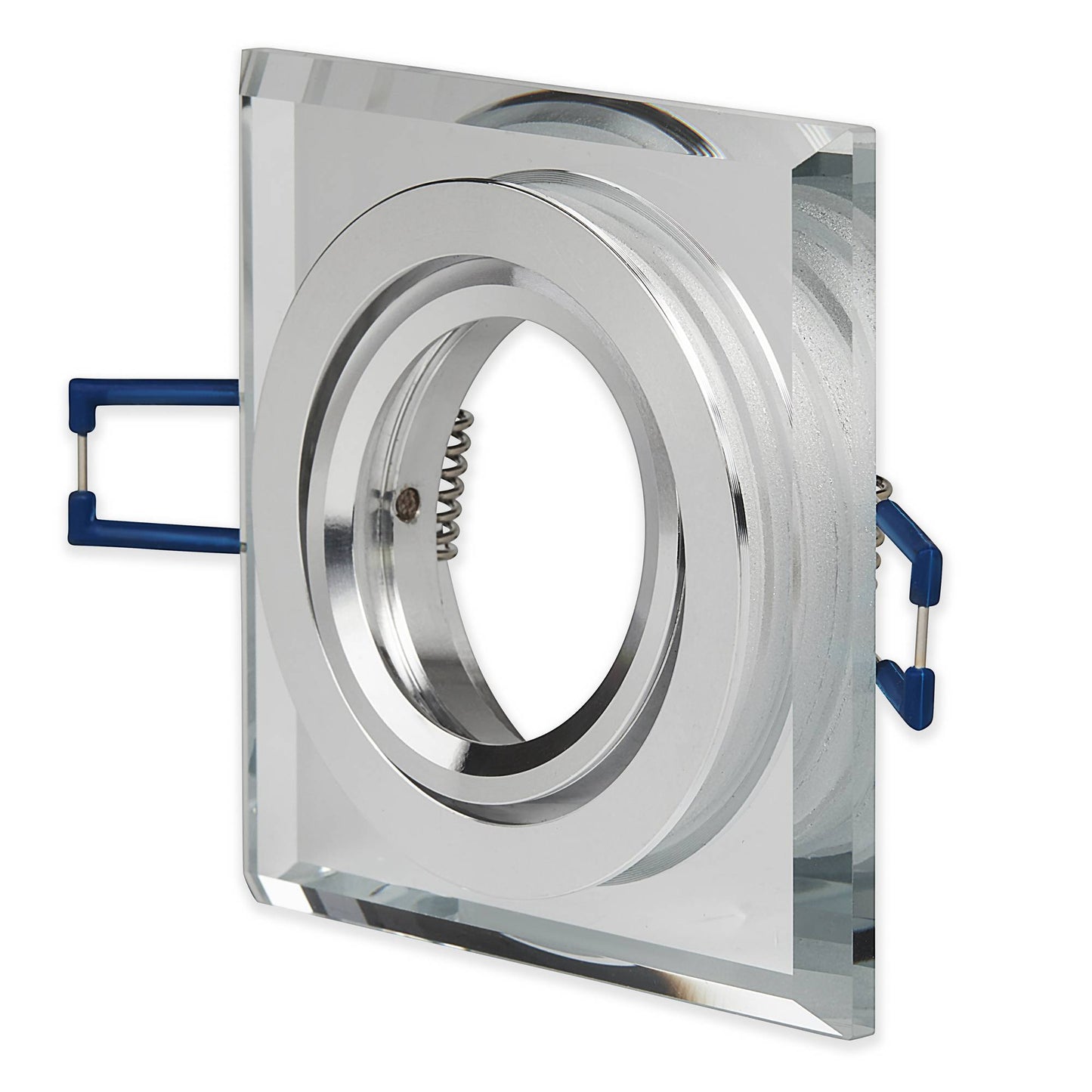 LED Einbaustrahler Glas 1-9W Deckenleuchte Leuchte 75-80mm flach Spot GU10 230V