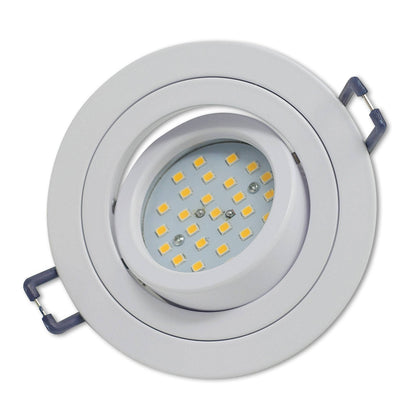 Einbaurahmen GU10 MR16 rund Gehäuse Einbauleuchte Ø75-85mm Bohrloch Spot LED