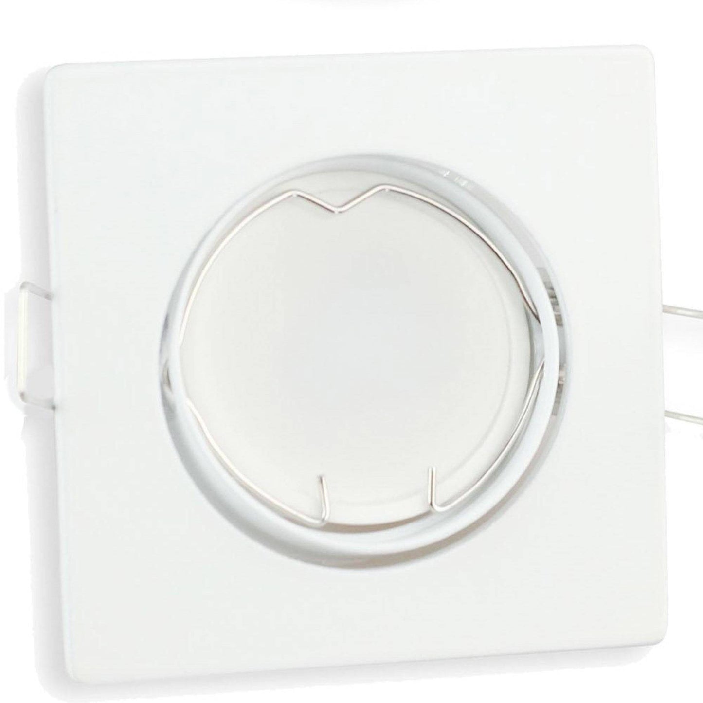 LED Einbaustrahler GU10 230 Volt 1-9 Watt rund eckig Einbauspot 75mm Lochmaß
