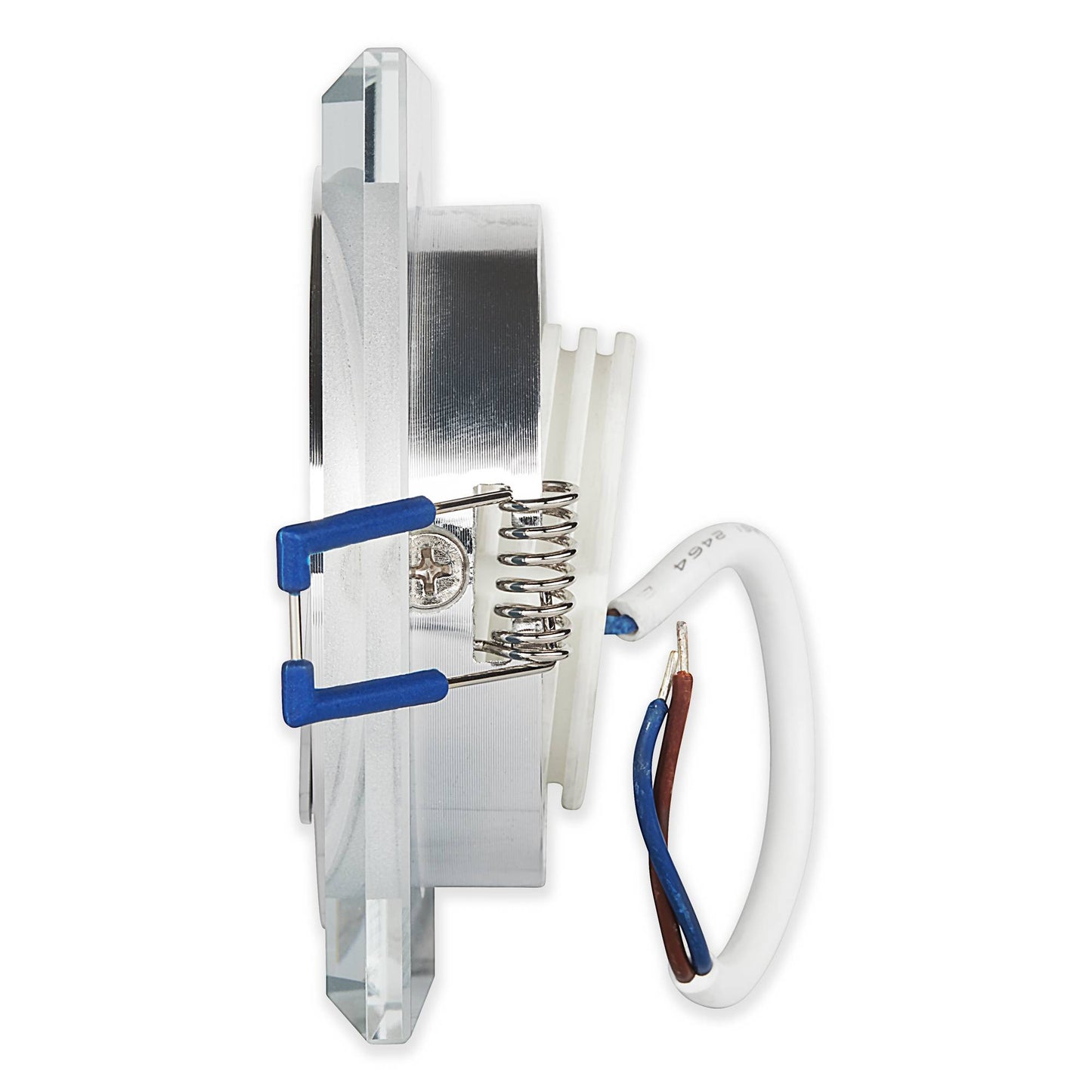 LED Einbaustrahler Glas 3-6,5W dimmbar Deckenleuchte Einbauleuchte 75-80mm flach